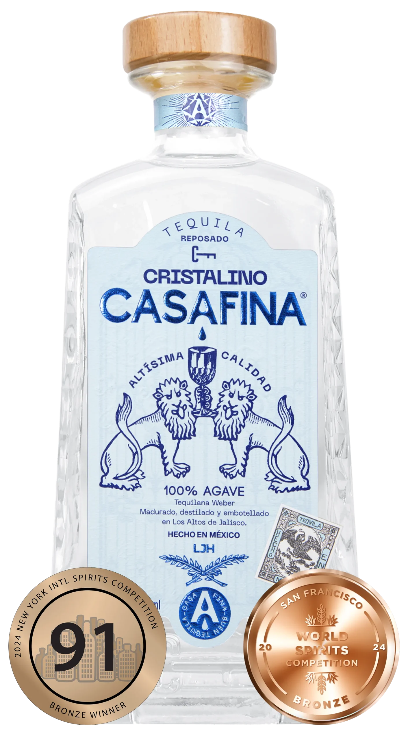 Tequila Cristalino medals